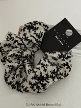 フラワープリントヘアゴム【シンプルデザイン・清涼感・ヘアアクセサリー】