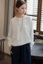 コットン起毛Tシャツ ゆったりスリム カジュアル クルーネック トップス プルオーバー 秋の新作