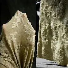立体的なテクスチャーのアンティーク風チュニック用ニット生地【弾力性あり・ヴィンテージデザイン】