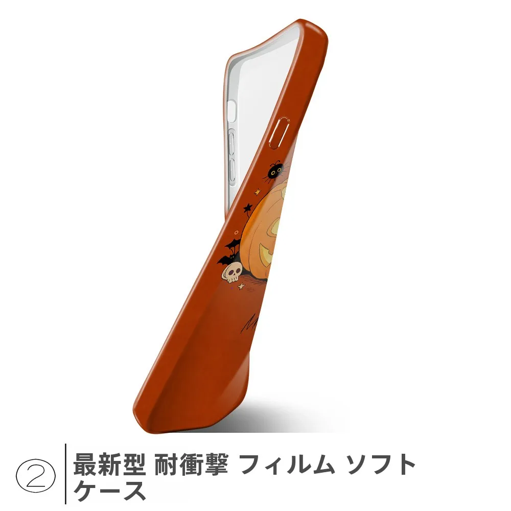 可愛いデザインのハロウィン用南瓜スマホケース：2026年流行のフィンスタイルで楽しめる二合一保護ケース