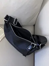 防水ブラックオックスフォード布製斜め掛けショルダーバッグ【耐久性・多用途・スタイリッシュ】