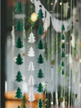 立体クリスマスツリー吊り下げ装飾【ウィンドウディスプレイ・壁面飾り】