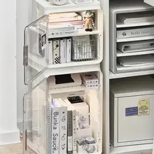 おしゃれなデスク用文具収納ボックス【扉付き・学生向け・デスクトップ用】