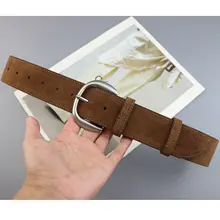 ワイドベルト コートベルト レディース 牛革 スエード シルバーバックル ヴィンテージ 上品 きれいめ スラックス用 冬