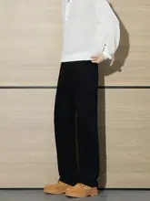 フィットのメンズカジュアルパンツ【ゆったりシルエット・ドレープ感】