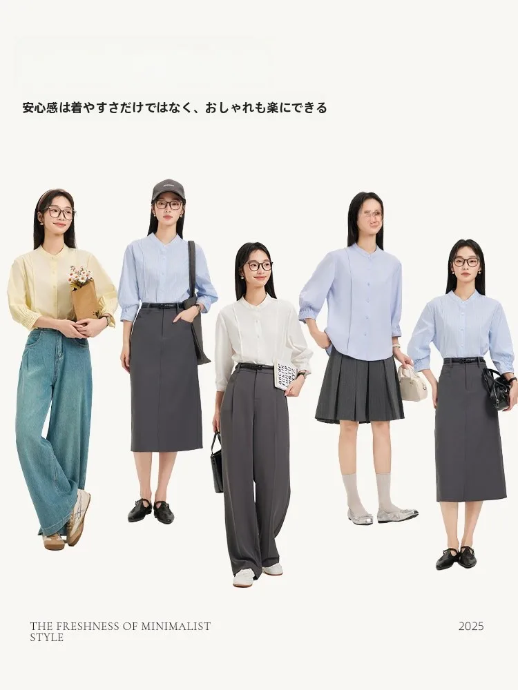 オフィスカジュアル シャツインしない どんな感じ？白シャツで通勤をもっと軽くする方法とは？