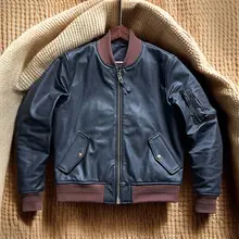 MA1フライトジャケット【輸入混合山羊皮・ショート丈・バイカー風】