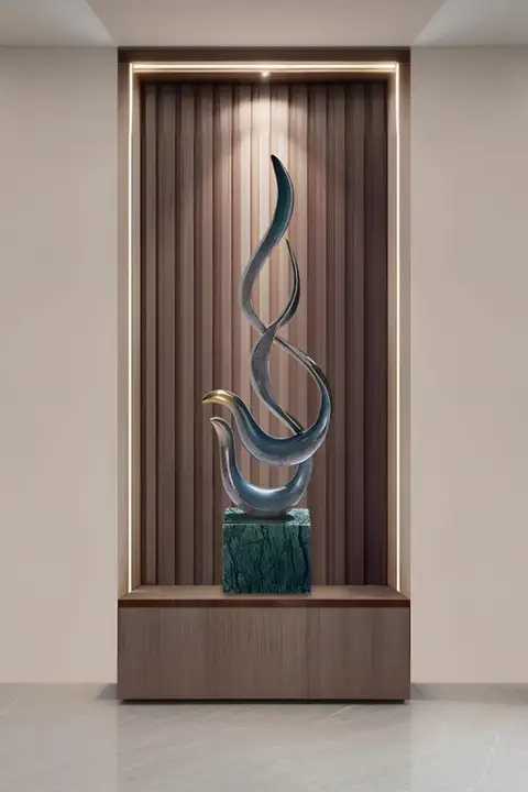 玄関飾りのアートオブジェ【高級感あるデザイン・インテリア装飾】