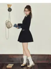 ニットカーディガン【大きいサイズ・軽やかでシルエットを美しく見せる・二重構造】（セットアップ対応）