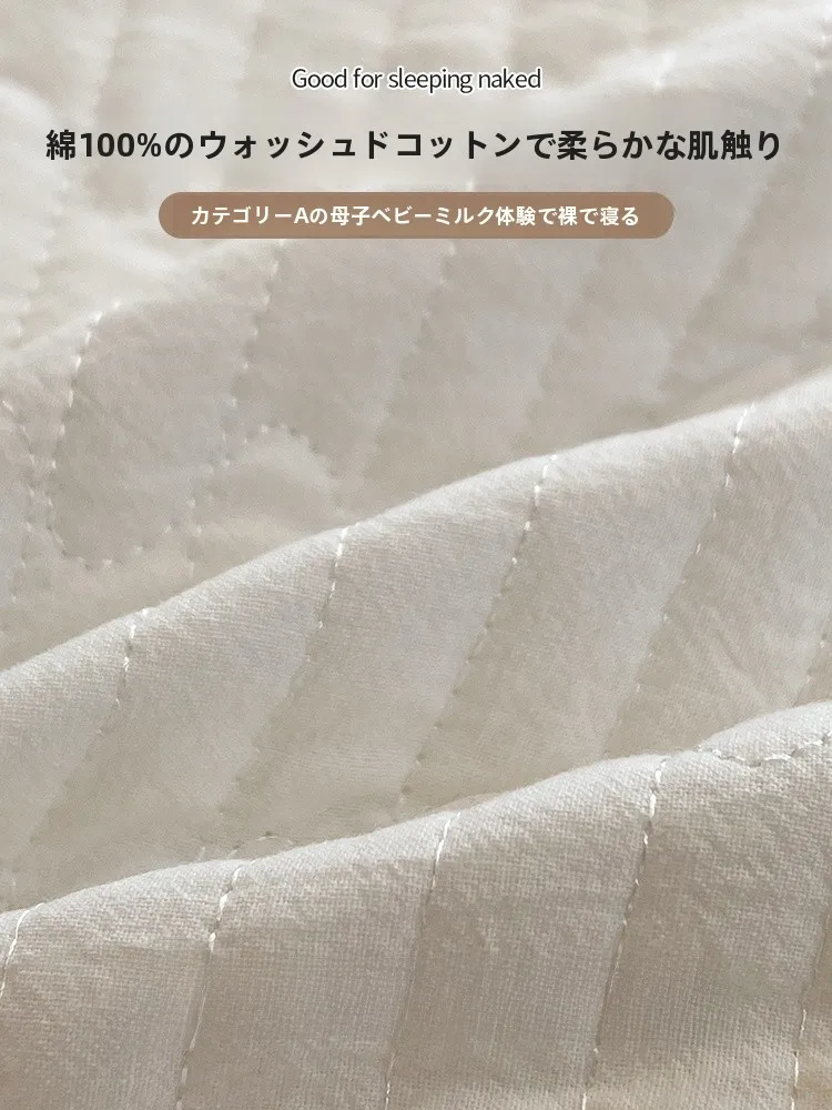 ダブルベッド用全棉ベッドカバー：180x220cmサイズの実用性と抗菌性能
