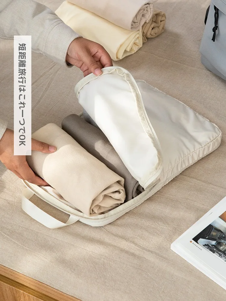 旅行用衣類収納袋：1泊2日出張時の荷物整理に最適なセットアップ