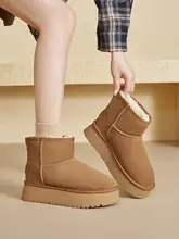 防水厚底ショートブーツ【加绒・保温・冬用】