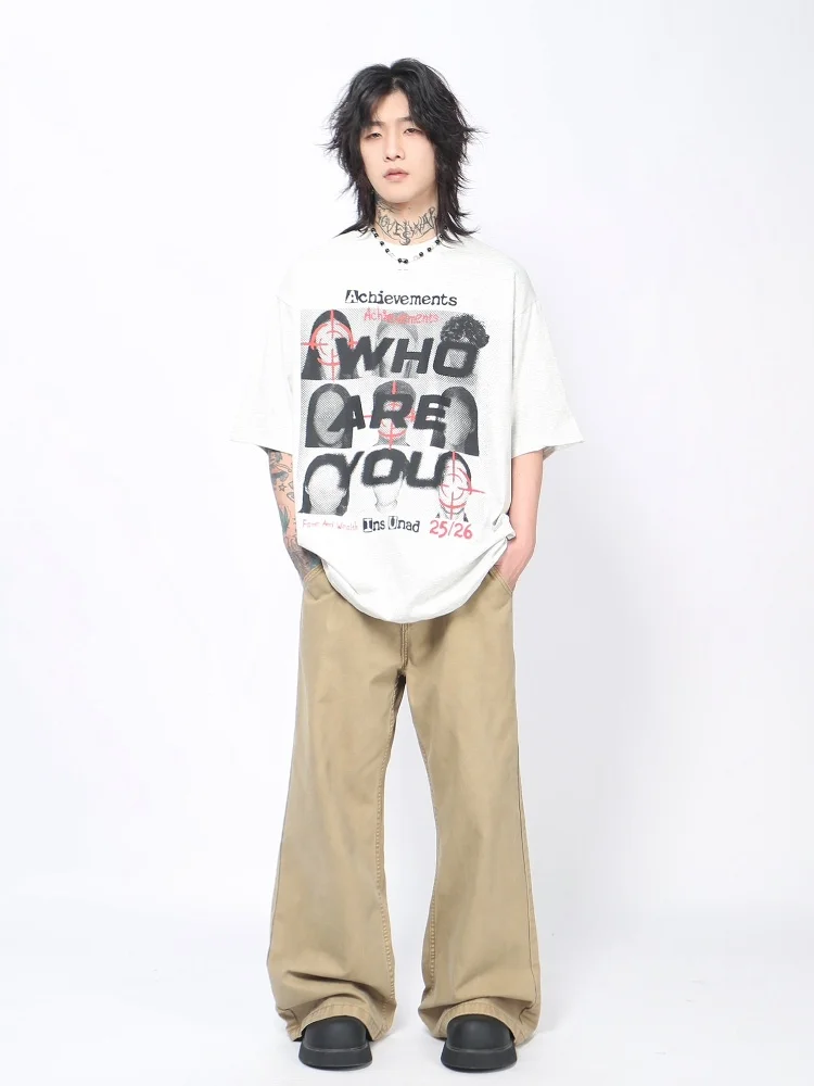アメリカンヴィンテージ風 人物プリント コットン短袖Tシャツのデザインと実用性