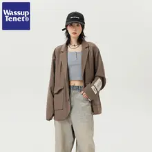 秋季トレンドのカジュアルジャケット【ゆったりしたフィット・男女兼用・ストリートスタイル】