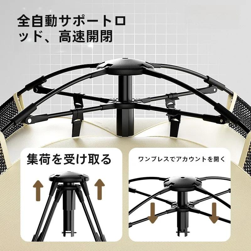 アウトドア用犬用テント：大型犬用自動折りたたみ半閉鎖型の実用性と安全性