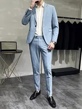 シンプルカジュアルなメンズブレザー【フォーマル・韓国スタイル・結婚式対応】