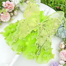 ドレス ペット犬猫 夏 夏用 緑 レース バタフライ 可愛い