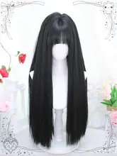 ロリータ風 女の子用ロングウィッグ【フルヘッド・コスプレ用・日系デザイン】