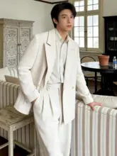高級感あるゆったりした男性用テーラードジャケット【フォーマル・結婚式・カジュアル】（セットアップ対応）