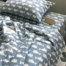 シーツ カバー ダブル 学生 100%コットン 腹部布活性印刷 小花柄