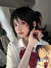 君の名は。 宮水三葉 JK制服セット【アニメコスプレ・ショートスカート・夏用】