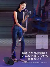 マイクスタンド フロアタイプ 卓上兼用 コンデンサーマイク用 スマホホルダー付き カラオケ用
