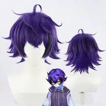 コスプレ用紫色ウィッグ【反り上がりスタイル・Vtuberキャラクター用】