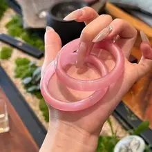 天然高冰種ストロベリーキャッツアイ石ブレスレット【女性用・ヴィンテージスタイル・エレガントデザイン】