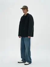 PARTIMENTO 24FW 補丁デザインのカジュアルワークジャケット【ユーズド加工・韓国製】
