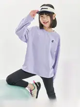 春用 女の子用肌触りの良いストレッチアウトドア長袖Tシャツ【親子で着用】