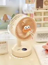 USB充電式デスクファン【静音・首振り機能・学生寮やオフィス用・コンパクトサイズ】