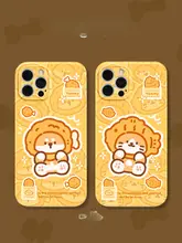 かわいいオレンジ猫デザインのスマホケース【iPhone、Huawei、Xiaomi、Oppo、Samsung対応】