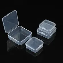 長方形プラスチックボックス【半透明・蓋付き・小物収納用】