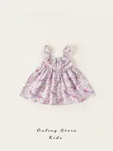 女の子用の可愛いワンピース【夏用・フリル付き・子供服】
