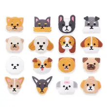かわいい犬の刺繍アイロンシール【DIY・リュックや衣類の装飾に最適】