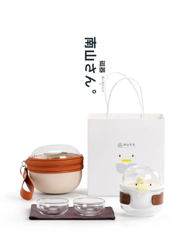 ポータブル茶器セット：旅行用クリエイティブデザインでアウトドアシーンを快適に