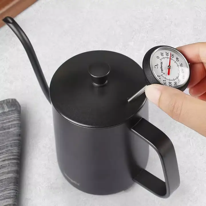 コーヒー温度計 クリップ式 プローブ式 ロングタイプ ハンドドリップ ミルクピッチャー ドリンク ミルク