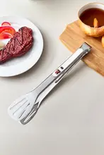 厚手304ステンレス製食品用クリッパー【耐熱・焼肉・野菜・家庭用】
