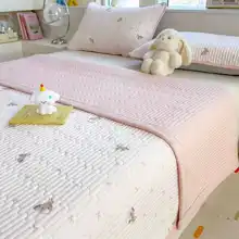 防滑デザインの榻榻米用ベッドカバー【クッションパッド・シングル対応】（セットアップ対応）