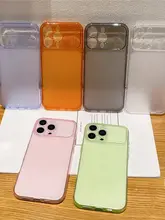 シンプルな無地大窓マット透明ソフトケース【Apple17用・全包・防衝撃対応】