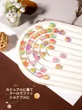 猫眼石ビーズのハンドメイドブレスレット【DIY・カラフルなデザイン・ジュエリーアクセサリー】