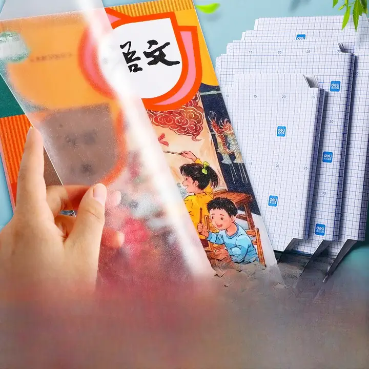 透明ブックカバー【自粘式・防水・厚手・A4サイズ対応】（セットアップ対応）