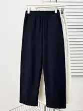 春用 大きいサイズ レディース 細見え デニム風パンツ【ウエストゴム・綿100%】（セットアップ対応）