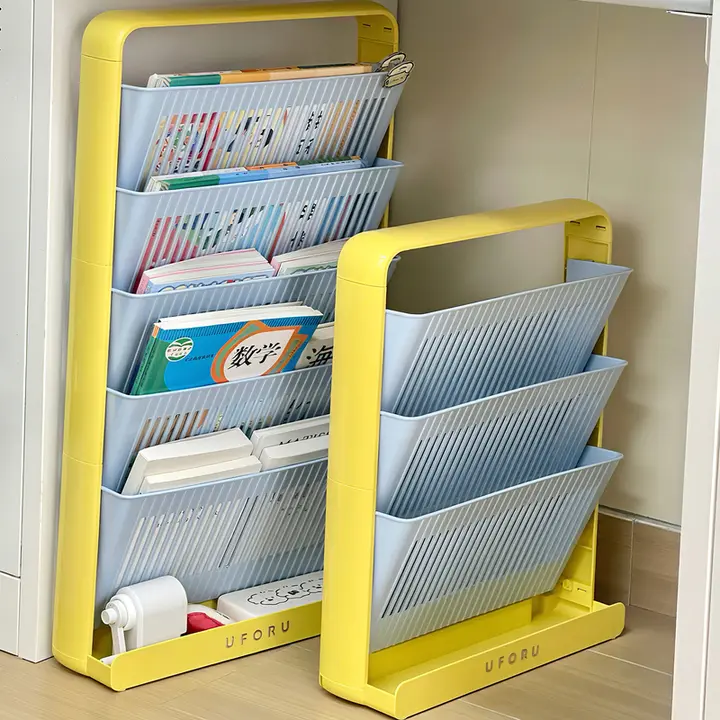 多層アクリル書籍収納ラック【デスク下用・落地型・整理整頓に最適】