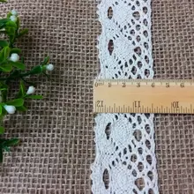 コットンレース装飾テープ【DIY手芸・アートクラフト用・柔らかなデザイン】