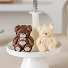 かわいい小熊型月餅型抜き【手押し式・家用・中秋向け】