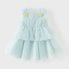 ワンピース キッズ ガールズ ノースリーブ 薄手 夏 ドレス
