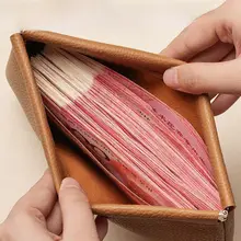 大容量の長財布【シンプルデザイン・ソフトレザー・現金収納用】