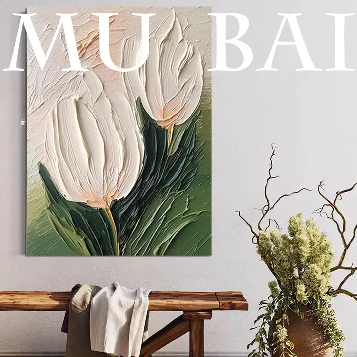 ウォールアート オリジナル 手描き 手作業 テクスチャー シンプル 侘び寂び リビング 玄関 「MB.ART」