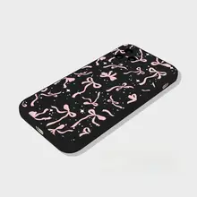 可愛いリボン付きピンクのスマホケース【iPhone 15 Pro Max・Apple 14・Xiaomi 13・Huawei Mate 60・OPPO Reno 9・OnePlus 11対応  】